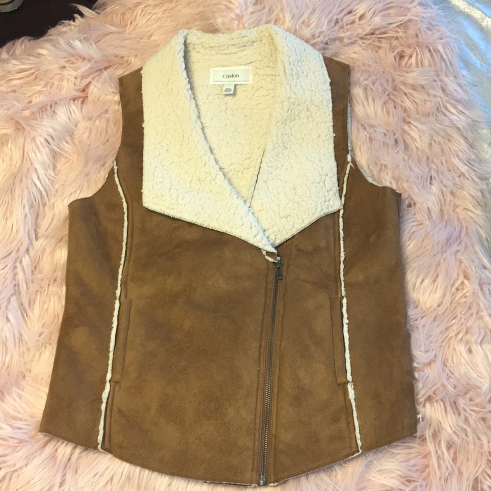 Caslon Faux Shearling Vest